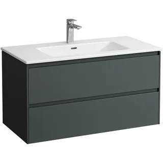 LAUFEN PRO S Set Lani Komplettset 1000, Waschtisch inklusive Waschtischunterbau, 1000x500x540mm, H8649672661041, Farbe: Verkehrsgrau