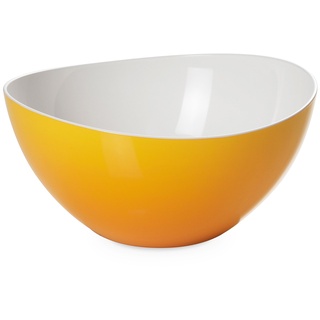 Omada Design Salatschüssel für Pasta und Salat, Schale aus zweifarbigem beständigem Kunststoff, Trendy Linie, 20cm Durchmesser, 1,5lt Kapazität, geeignet für den Geschirrspüler