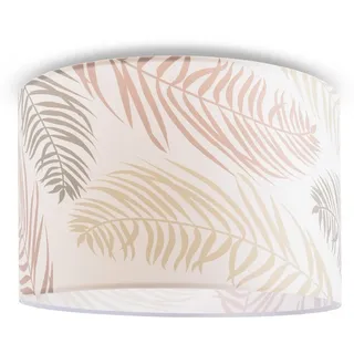 Paco Home Deckenleuchte Kuba 123, ohne Leuchtmittel, Led Lampe Deckenlampe Wohnzimmer Deko Wohnzimmer Deckenleuchte Palmen weiß