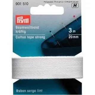 Prym Baumwollband kräftig 20 mm weiß