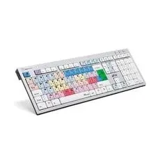 Logickeyboard Avid NewsCutter Slim fr. PC/Slim (FR, Kabelgebunden), Tastatur, Silber