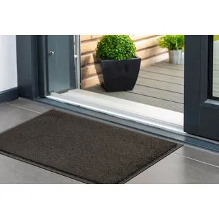 ASTRA Fußmatte "Perle" rechteckig 9 mm Höhe Türmatte, Schmutzfangmatte, waschbar, In und Outdoor, anthrazit