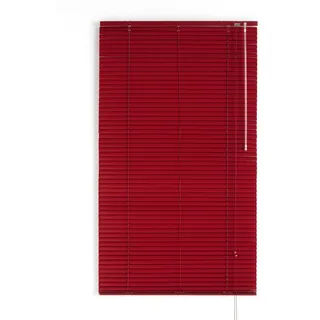 Blindecor 2101 Venezianisches Aluminium mit Streifen, Metall, Rot, 100 x 180 cm