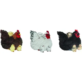 Deko-Figur Huhn mit Küken 16 cm