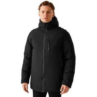 Regatta Yewbank III Herren-Jacke, isoliert, wasserdicht, Schwarz/Schwarz, Größe L