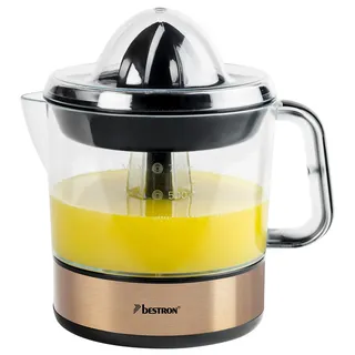 Bestron elektrische Zitrus- & Orangenpresse Kupfer