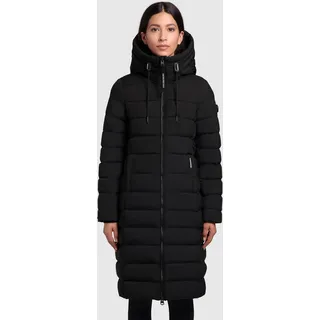 khujo Steppmantel "AETHE" Taschenbeutel aus Fleece, schwarz