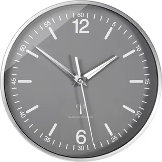 TFA Funk Wanduhr 19,5 cm 60.3503 grau