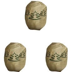 Windhager Winter-Deko-Vlieshaube Protect Kälteschutz Frostschutz Gartenvlies Abdeckvlies Tannenbaum-Motiv, Größe XXL, 1,4 x 2 m, Beige, 07007 (Packung mit 3)