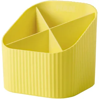 HAN Schreibtischköcher Re-X-LOOP - say yes to 100% recycled, modernes, junges Design für alle Schreibtischutensilien, gelb,