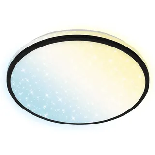 Brilo LED-Deckenleuchte Ivy Sky S B-Smart Dimmbar Schwarz 24 W