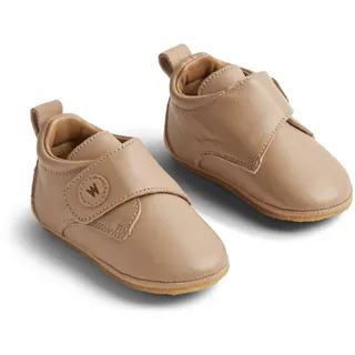 Wheat - Hausschuh Dakota einfarbig - Unisex - echtes Leder