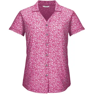 Killtec Damen Funktionsbluse/Bluse Kurzarm KOS 86 WMN WVN SHRT, Magenta, 54, 43773-000