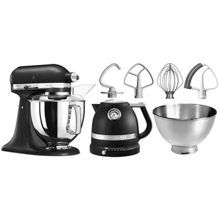 Artisan Küchenmaschine 5KSM175PS Gusseisen Schwarz inkl. Wasserkocher