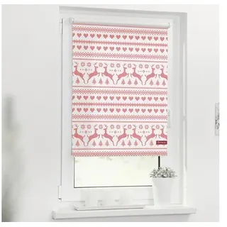 Klemmrollo Lichtblick ohne Bohren Rentier 60x150 cm inkl. Klemmträger