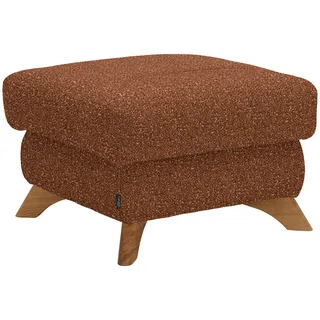 Valnatura Hocker , Cognac , Textil , Eiche , massiv , quadratisch , 65x47x65 cm , Stoffauswahl , Wohnzimmer, Sessel, Hocker & Hockerbänke, Sitzhocker