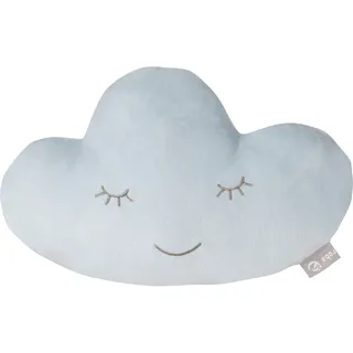Babykissen ROBA "Lil Cuties, Wolke", Kinder, Gr. 1 Stk., weiß (sky, hellblau, bestickt), Polyester, bestickt, Dekokissen_Sitzkissen_Kissenhüllen Babykissen