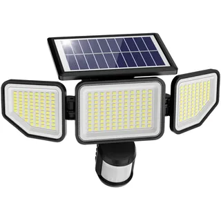 Onforu Solarlampen für Außen mit Bewegungsmelder, 3000lm led solar strahler außen,IP65 Wasserdichte solar aussenleuchte mit bewegungsmelder für Terrasse, Veranda, Garage, Hof, Straßen