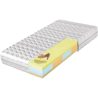 MIRJAN24 Beidseitige Schaumstoffmatratze Selene 18 cm, Zweiseitig, Hochelastischer Schaumstoff, Schlafzimmer (Liegefläche: 120x200 cm)