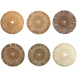 Villa d'Este Home Tivoli Nature Set 6 Tischsets Ø 38 cm aus Papier