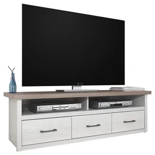 Begabino Studio 11 TV-Lowboard 142x45x40 cm Weiß Spanplatte