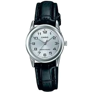 CASIO Damen-Armbanduhr Analog Quarz Leder LTP-V001L-7