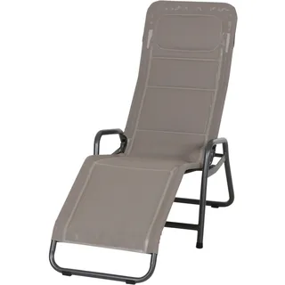 Siena Garden Klappliege 143 x 67 x 116 cm Braun