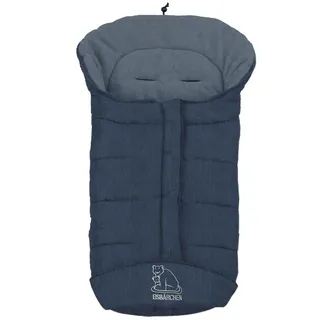Fußsack HEITMANN FELLE "Eisbärchen - Winterfußsack Copy Fleece", Baby, blau, Polyester, Fußsäcke Fußsack, mit Fleecefutter, Mumienform möglich, für Kinderwagen, waschbar