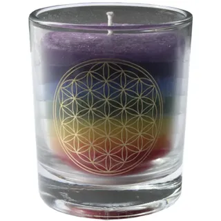 Palm Light 4041678001827 Nuance Kerze 4-er Set, Palmwachs-Kerze, mehrfarbig, Bunt