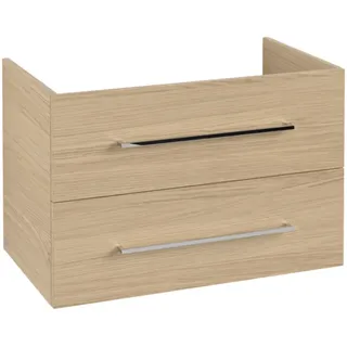 Villeroy & Boch Avento Waschtischunterschrank, 2 Auszüge, 780x514x484mm, Griff chrom Glanz, A89100VJ, Farbe: Nordic Oak
