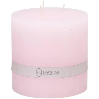 Stumpenkerze, Rosa, Ø 14 x 14 cm, mit 75 Stunden Brenndauer