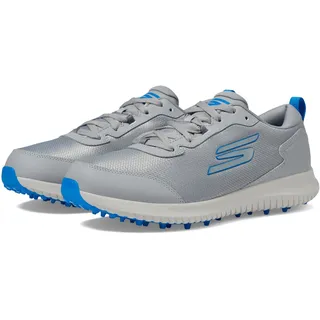 Skechers Leichter Herren-Golfschuh Max Fairway 4 ohne Spikes, Grau/Blau, 47 EU