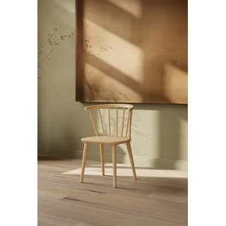 venture home Esszimmerstuhl Massivholz beige 2er Set