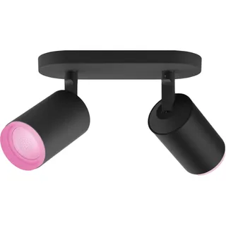 Philips Hue Fugato 2-er Spots 5.7W - schwarz