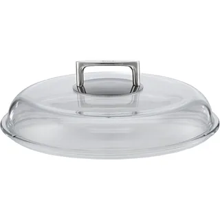Rösle Deckel »SILENCE« Glas, Griff aus Edelstahl, für Bratpfannen, spülmaschinengeeignet, farblos