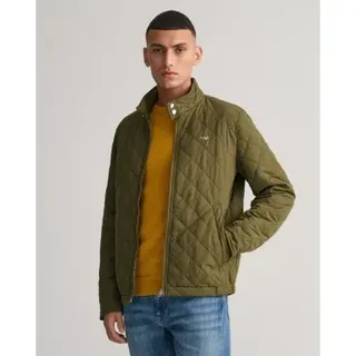 Gant für Herren. 7006340 Grüner Steppmantel (L), Lässig, Polyester, Langarm