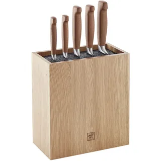 ZWILLING VIER STERNE 6-tlg, Messerblockset, Braun