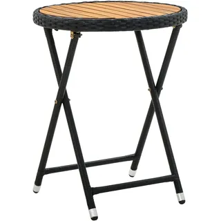vidaXL Beistelltisch Ø 60 x 75 cm Schwarz