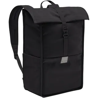 Vaude City-Rucksack Coreway 20l in Schwarz, wasserabweisender Rucksack Damen & Herren, leichter Daypack für Städtetrips mit Laptop-Fach, Rolltop-Rucksack ideal für den urbanen Alltag
