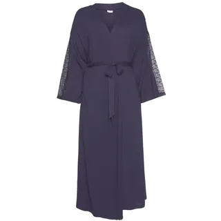 LASCANA Damen Kimono nachtblau Gr.32/34