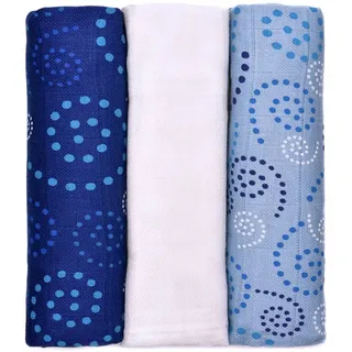 T-TOMI BIO Bamboo Diapers Stoffwindeln Spirales 70x70 cm 3 St.