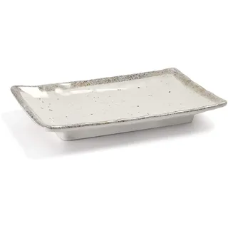 Lacor 63831 Rechteckige Schale aus Melamin, BPA-frei, 21 x 13 x 3 cm