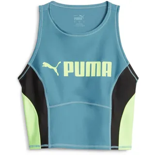 Puma Fit Eversculpt Tank Crop Top, Bold Blue-speed Green, M