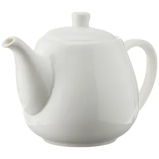 Wilmax WL-994003/1C Porzellan Teekanne, Weiss, 1000mL Kapazität