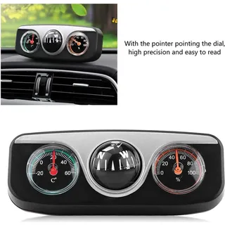 Multifunktionale Kompass-Armaturenbrett-Navigation, 3-in-1-Auto-LKW-Richtungsthermometer-Hygrometer