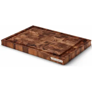 Continenta Tranchierbrett Stirnholz, Schneidebrett, braun,