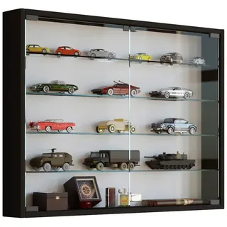 VCM Vitrine Mandosa 80 x 10 x 0 cm Schwarz