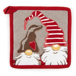 Excelsa Topflappen Gnomo, Baumwolle 20Xh0,5X20 cm, Bunt