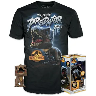 Funko Pocket Pop! & Tee: Arcadia - Trex - Medium - Jurassic World - T-Shirt - Kleidung mit Vinyl-Minifigur Zum Sammeln - Geschenkidee - Spielzeug und Kurzärmeliges Top Für Erwachsene Männer
