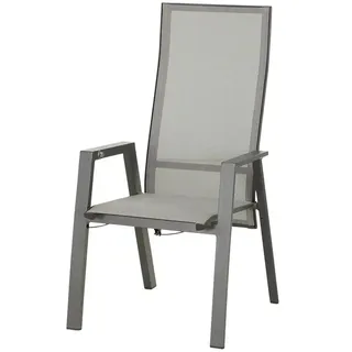 Siena Garden Valencia Hochlehner 59 x 68 x 112 cm anthrazit/silber-schwarz